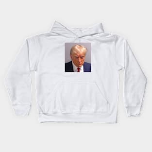 trump mugshot Kids Hoodie